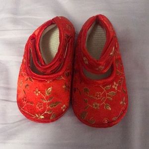 Red Chinese slippers